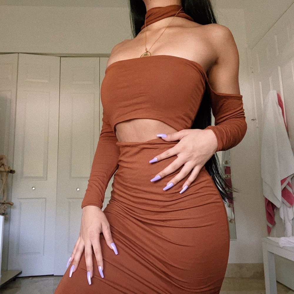 Meshki Multi-way Choker Midi Dress